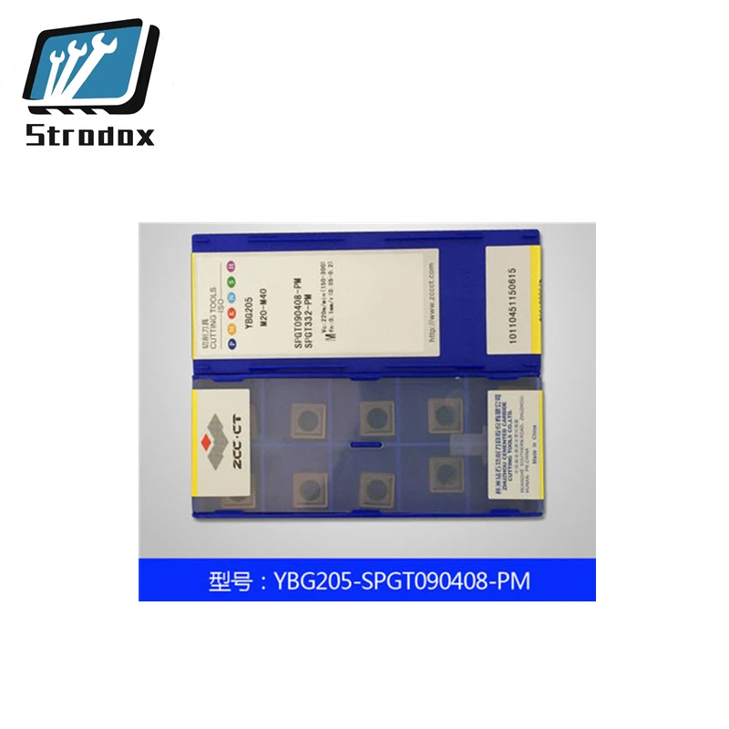 

10 pcs/lot CNC blade YBG205/SPGT090408-PM shallow hole drill blade inserts tool lathe turning tool cutting tool CNC blade