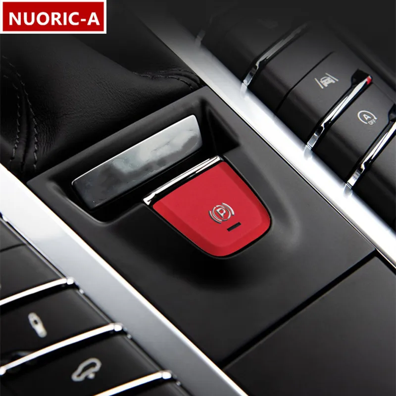 P Button Handbrake Parking Decoration Cover Trim For Porsche Macan 2014-2018 Car Styling Interior Accessories | Автомобили и