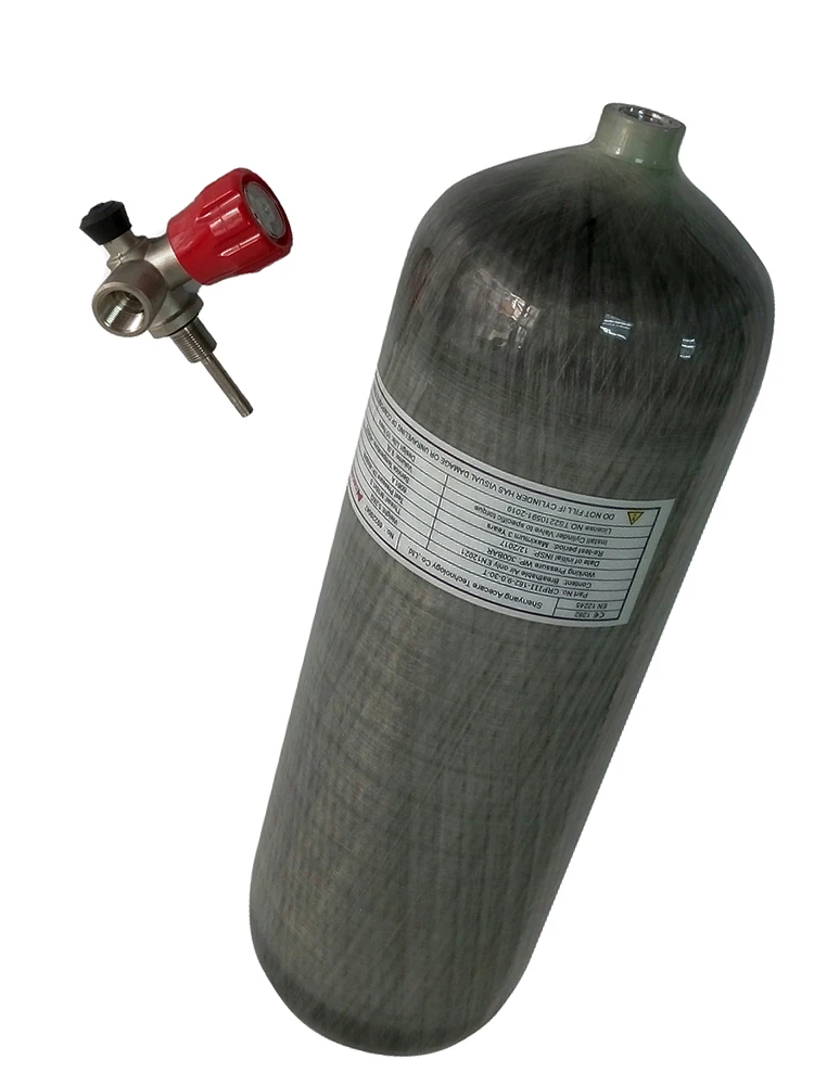 Tank and valve AC10911 Acecare 9L HPA бак сжатого воздуха Pcp винтовка воздушная винтовка ВВС Кондор клапан цилиндр Co2 Пейнтбол Дайвинг танк - Цвет: Tank and valve