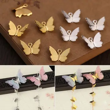 

500PCS 11mmx13mm Metal Butterfly Filigree Wraps Connectors Earrings Bracelet Necklace Pendant Charm DIY Jewelry Findings