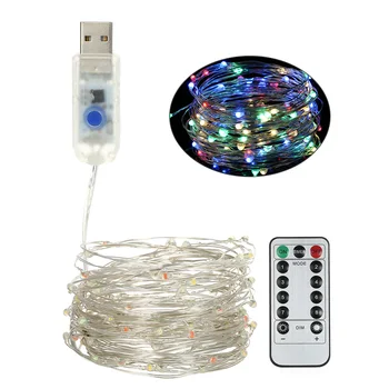 

LED Light String 100/50 LEDs Bottle Light 8 Lighting Modes Waterproof String Lights for Party Chrismas Decorations for Home