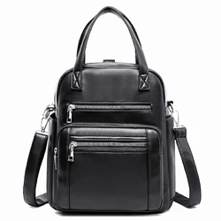 Fashion Large Capacity Women's Backpack PU Leather Casual Shoulder Bags For Teenagers Girl Travel Handbag Crossbody School Bag
