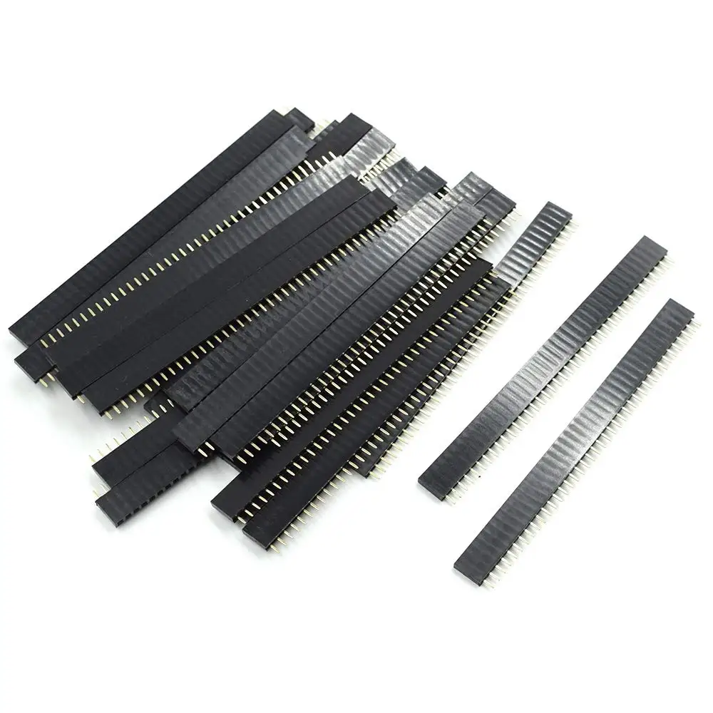 reta encabecamento 254mm passo tira conector soquete 02
