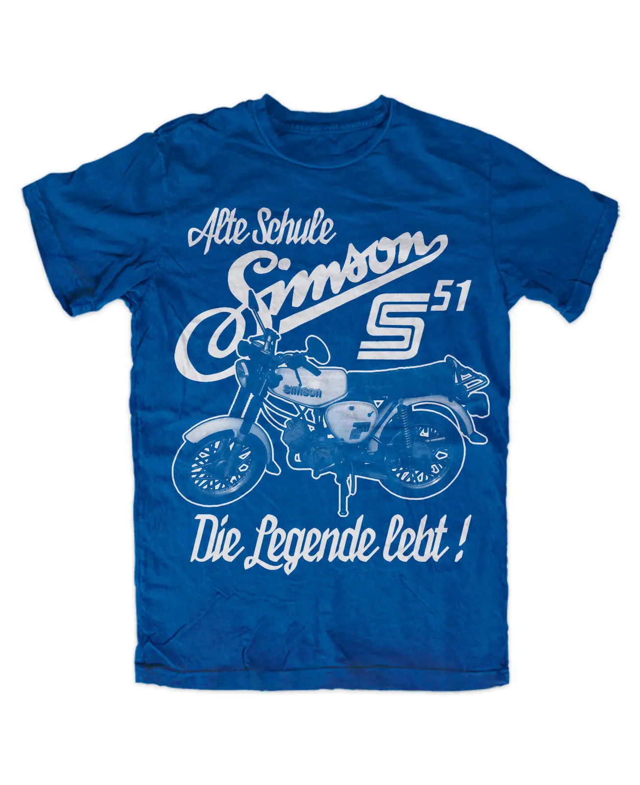 

Simson The Legend T-Shirt Blue Cult Schwalbe s50 s51 DDR Trabant ostkult- show original title