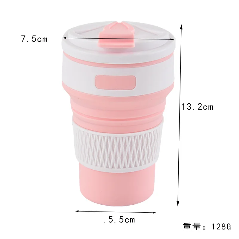 

Silicone Cup Portable Folding Silica Gel Cup Retractable Kettle Creative Coffee Cup Outdoor Student Sports Water Cup