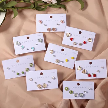 

30 Pairs/lot fashion classical women earrings wholesale small size earring jewelry lot 201103-184