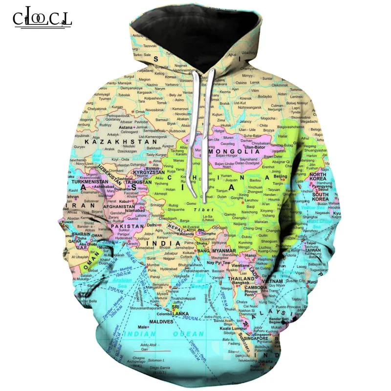 Футболки большого размера с принтом карты мира для мужчин и женщин 3D футболка