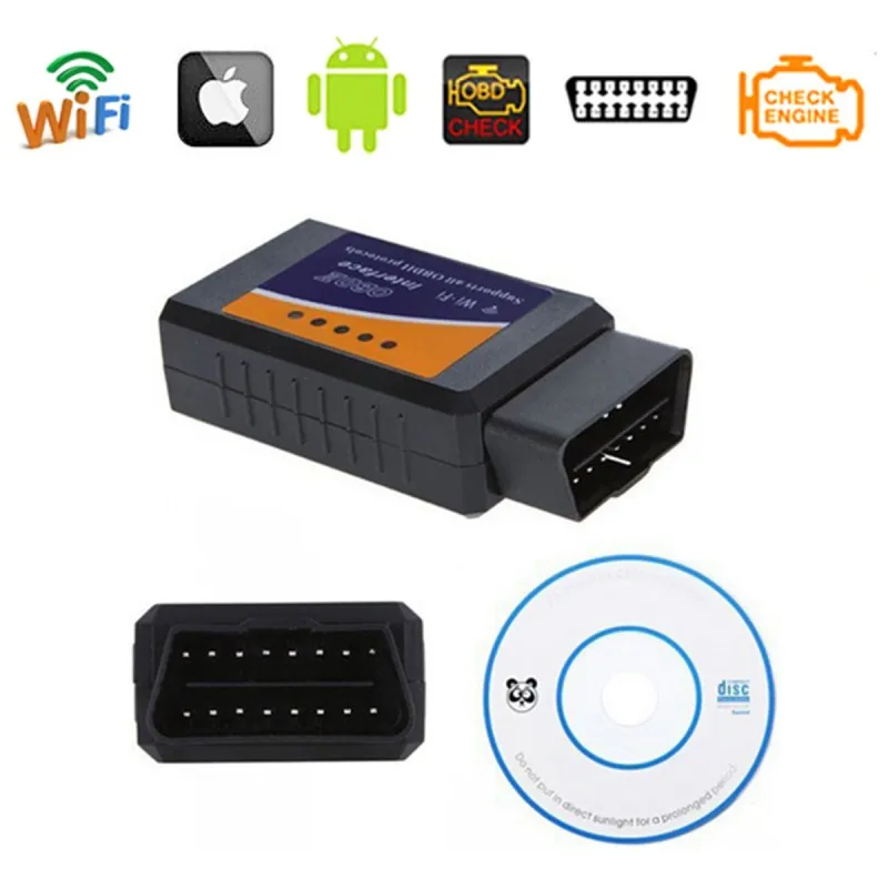 Wifi автомобильный диагностическая аппаратура обнаружения B18 wifi ELM327 беспроводной OBD2 автоматический адаптер сканера сканирующий инструмент Поддержка IOS