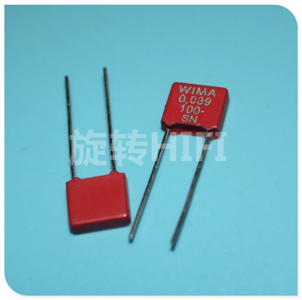 20 шт. RED WIMA MKS2 0,039 мкФ 100V P5MM 0,039 мкФ 393/100V аудио 393 mks-2 39nf/100v 39NF