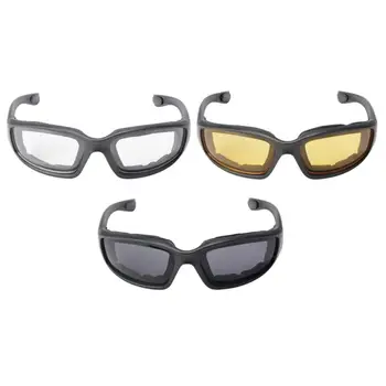 

3 Pairs Motorcycle Sport Bike Riding Glasses Padded Windproof Sunglasses Motorcycle Windproof Glasses Sports Goggles