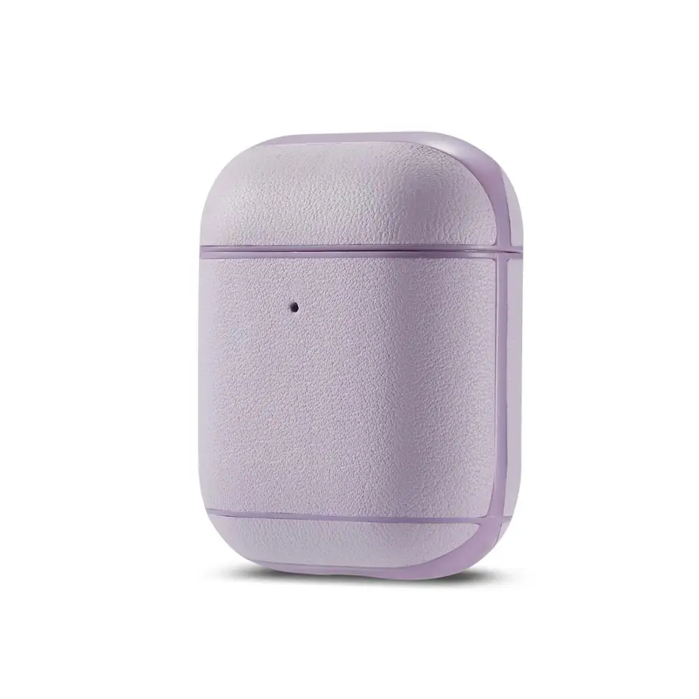 Color 7 AirPods беспроводной Bluetooth цветной кожаный 2 набор наушников для iphone AirPods 1 поколение 2 поколение набор наушников Чехол - Цвет: Color 7