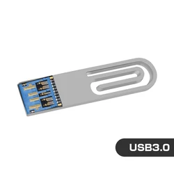 High - Capacity USB 3.0 Waterproof Flash Drive with Keychain Attachment - 16 GB (Silver USB 3.0)