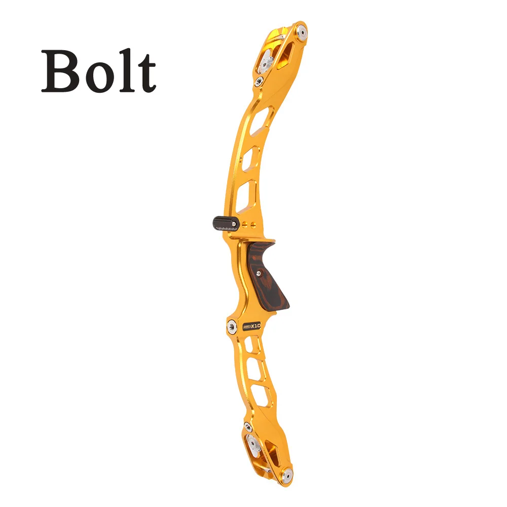 Gold Bolt system Sanlida стрельба из лука чудо X10 высокого класса изогнутый лук стояк 2" CNC мишень ILF стояк деревянная ручка правая рука стрельба Спорт - Цвет: Gold Bolt system