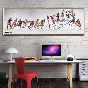 

Classic Kobe Bryant Poster Decorative Painting Canvas Wall Art Living Room Hanging Painting Bedroom Oil Painting Basketball Star