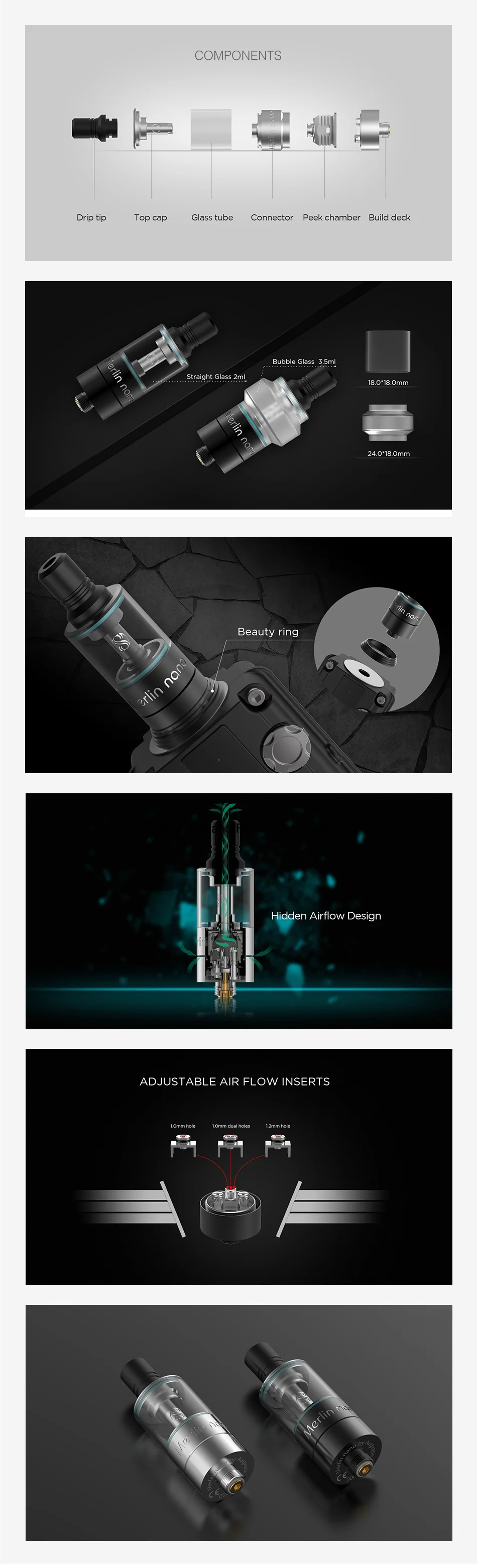 Augvape Merlin Nano MTL RTA 2ml