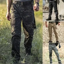 Водонепроницаемые быстросохнущие облегающие тактические штаны Stalker, Осенние тренировочные Дышащие длинные брюки-карго для альпинизма, комбинезоны