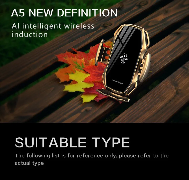 FLOVEME Qi Car Wireless Charger For iPhone Samsung Xiaomi Car Mount Infrared Induction Fast Wireless Charging Car Phone Holder phone stand for bike