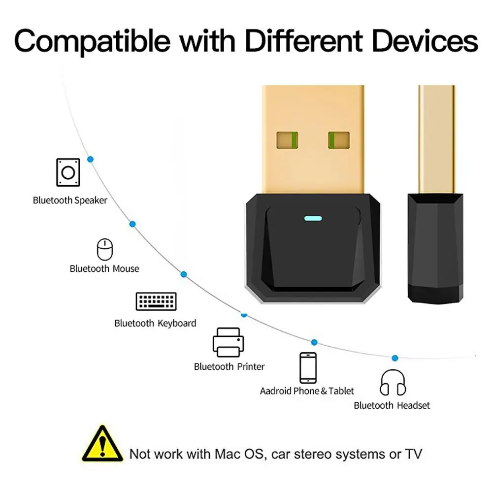 USB Bluetooth 5,0 адаптер приемник передачи беспроводной адаптер для ноутбука ПК мышь клавиатура динамик