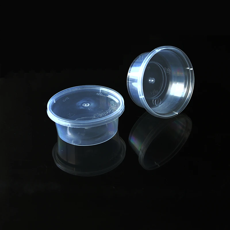 50 Pcs 70ml Plastic Disposable Sauce Cup With Lid Food Storage Packaging Takeaway Container Box Kitchen DIY Accessories Split