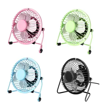 

Mini USB 4 Inch METAL Fan Desktop Silent Fan Portable Laptop PC Desk Table Computer PC Cooler Cooling Desktop Fans
