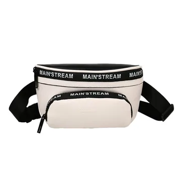 

Unisex Bags Shoulder Crossbody Chest Bags Fashion Double Zipper Bags Leather Wild Simple Luxury Temperament Leisure Letter