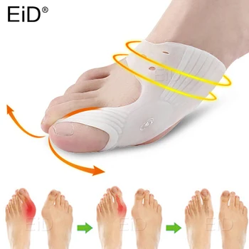 

2 Pcs Silicone Toe Separator Bunion pads Hallux Valgus Orthosis Correction Spreader Foot Protector Finger Pain Relieve Inserts