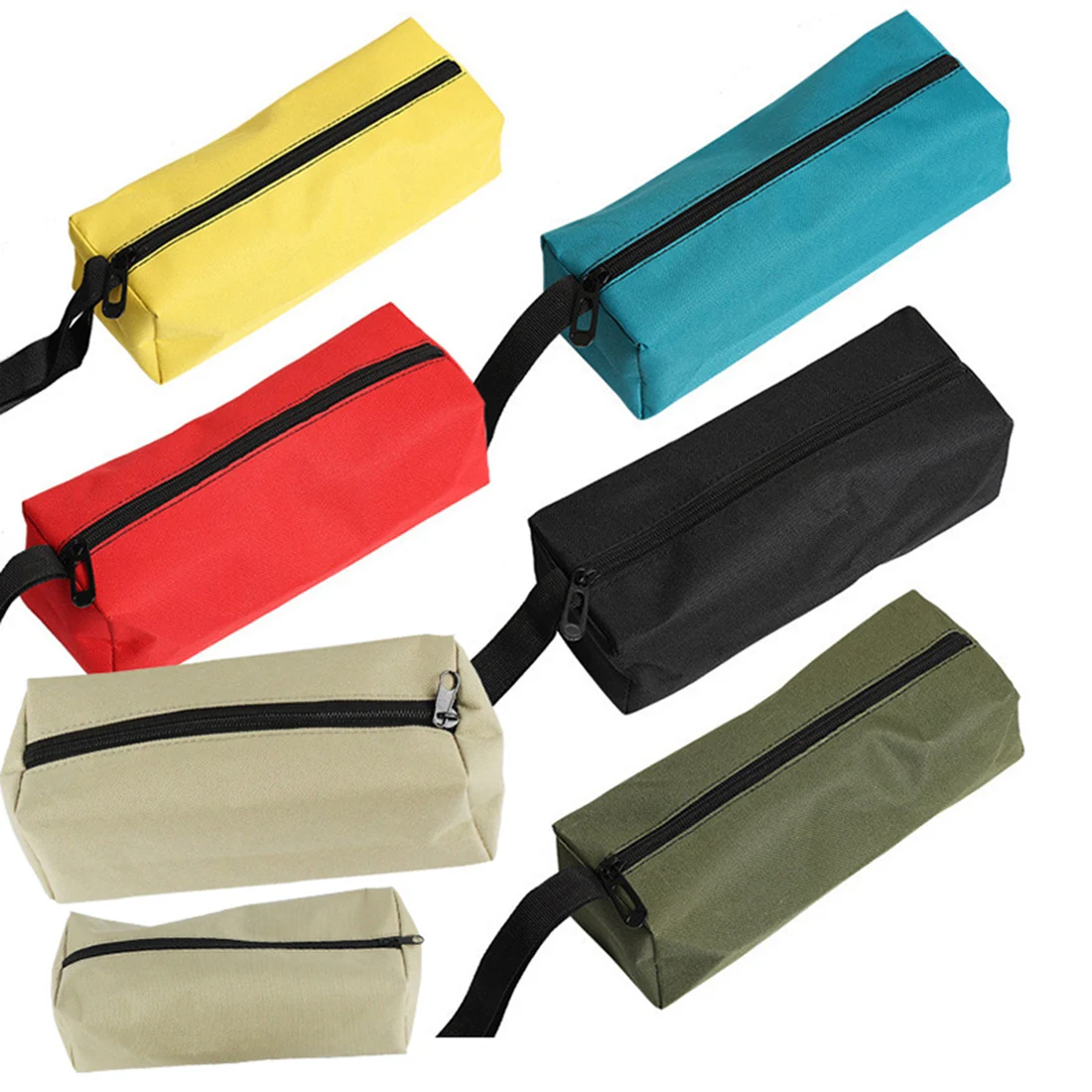 Bolsa para herramientas de mano Oxford Canvas, resistente al agua, tornillos, broca para taladro de uñas, piezas de Metal, pesca, bolsa de viaje, bolsa organizadora maquillaje, funda