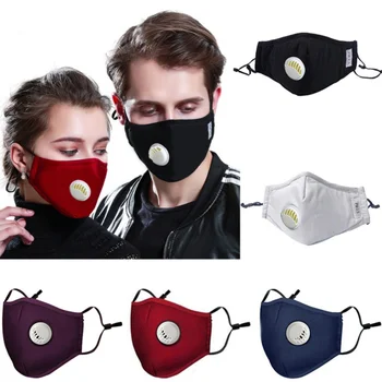 

Reusable PM2.5 Dust Mask With 2 Filters Breathable Face Mask Anti For Outdoor Sports Travel Anti-Dust Germs Allergies Pollution