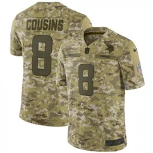 Мужская футболка из Миннесоты высокого качества Vikings Kirk Cousins camo