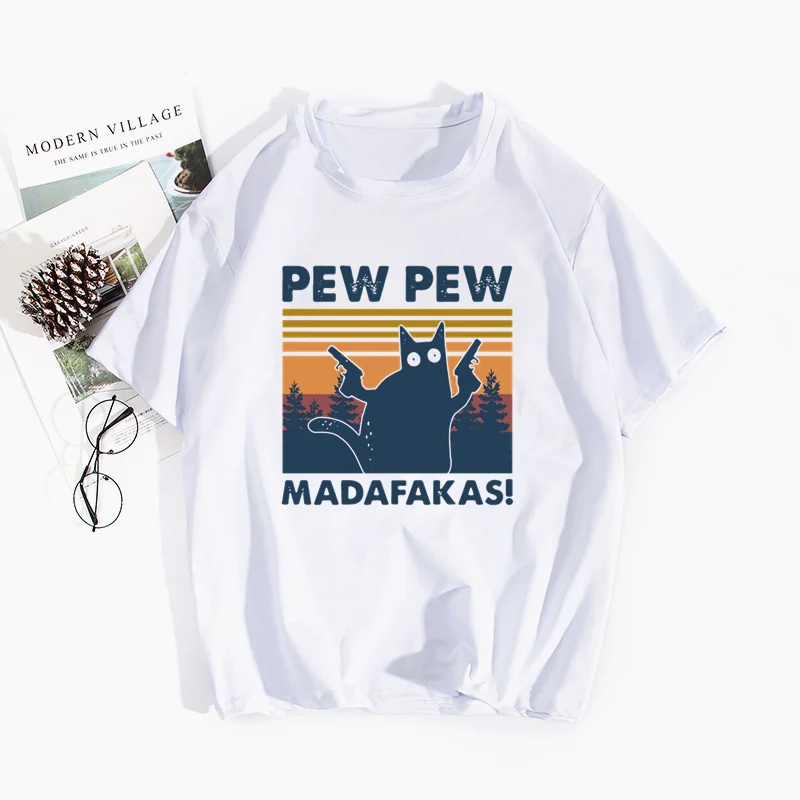 Pew Madafakas весенние топы футболки мужские и женские повседневные с коротким рукавом
