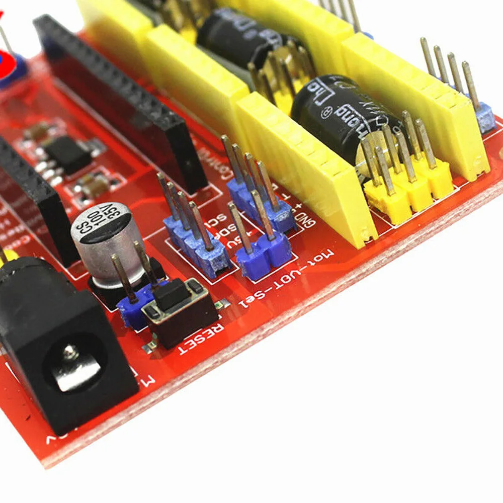 Драйвер шагового двигателя для 3d принтера CNC Shield V4 гравер плата расширения и Nano V3.0 и 3x A4988 Драйвер с USB кабелем