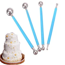 Перекрестная граница для хлебобулочных изделий из нержавеющей стали, 4 шт. в наборе, 8 головок, глина, набор для работы с мастикой «сделай сам», украшение для торта, рабочая резьба, группа, шар Modell