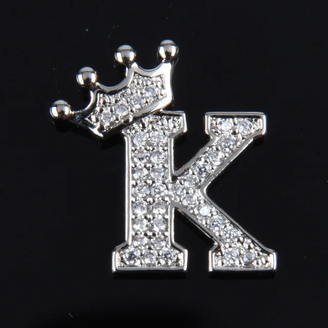 Hot Sale Metal Croc Shoe Charms Crown Letter Bling Rhinestone Shoes Decorations High Quality Butterfly Wristband Accessories g1011