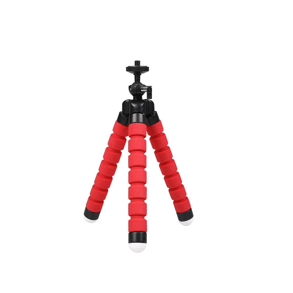 Red Аксессуары для Go pro, гибкий губчатый штатив-Осьминог для Go pro 7 6 5 4 Sj4000 Sj8 pro DJI OSMO, Экшн-камера, штатив для мобильного телефона - Цвет: Red