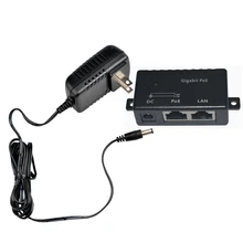 1 порт гигабитное настенное крепление питания по Ethernet PoE инжектор-US Plug источник питания 48 в 15 Вт в комплекте: GPOE-1-48v15w