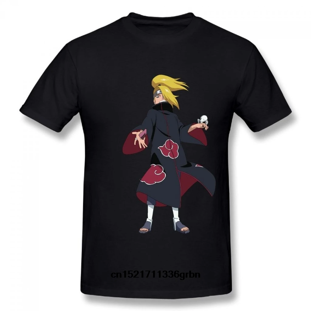 Men T shirt SF deidara naruto Cotton Short Sleeve funny t-shirt novelty tshirt women | Мужская одежда
