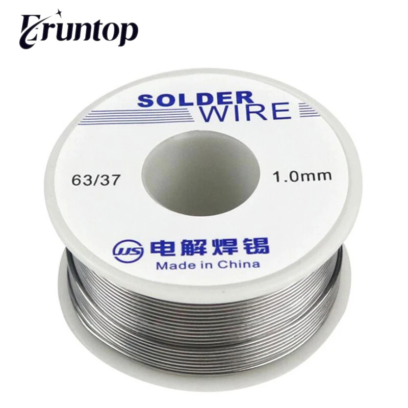 1 Uds 50g de soldadura de hierro de soldadura 0,8, 1,0mm hilo de soldadura de estaño y plomo
