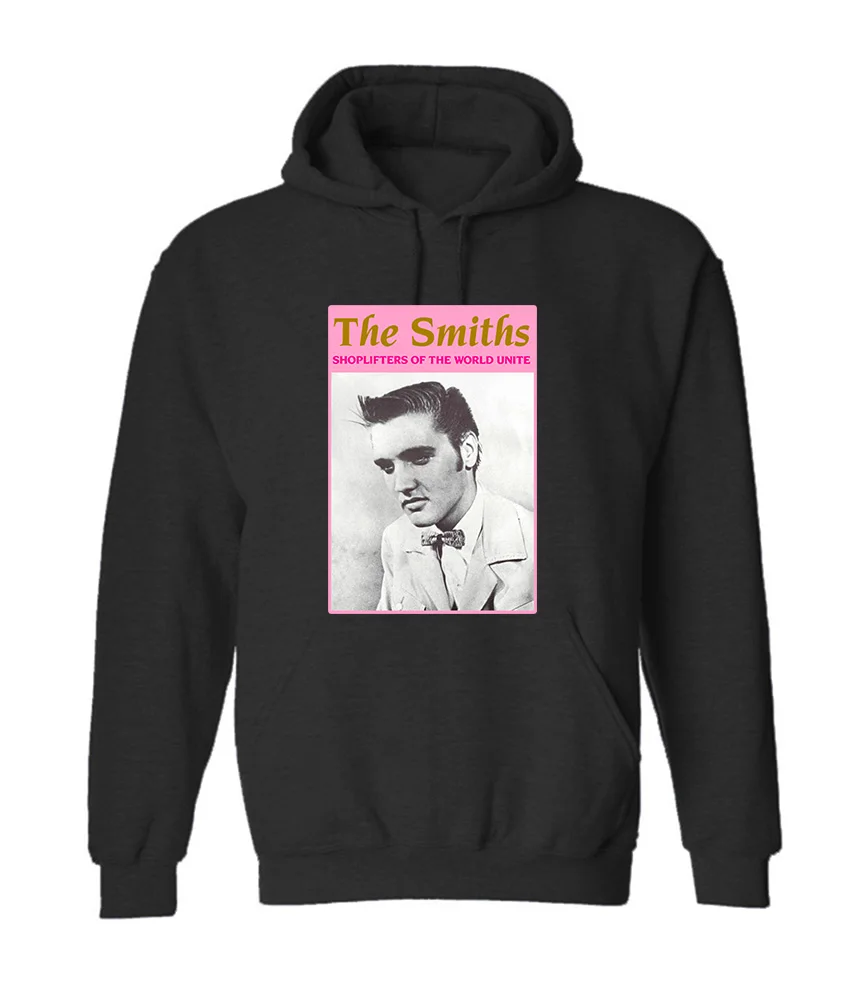 MENS WHITE Hoodie THE SMITHS SHOPLIFTERS ELVIS PRESLEY ENGLISH MORRISSEY S-5XL | Мужская одежда