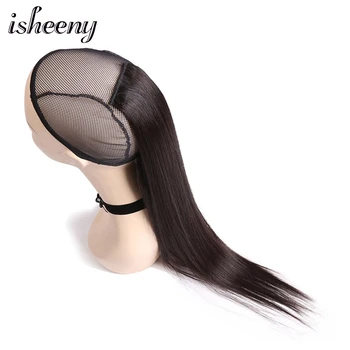 

Isheeny 14" 18" 22" 24" Thin Clip In One Piece Brazilian Hair Clips Remy Hair piece Straight Clip Human Hair Extensions Natural