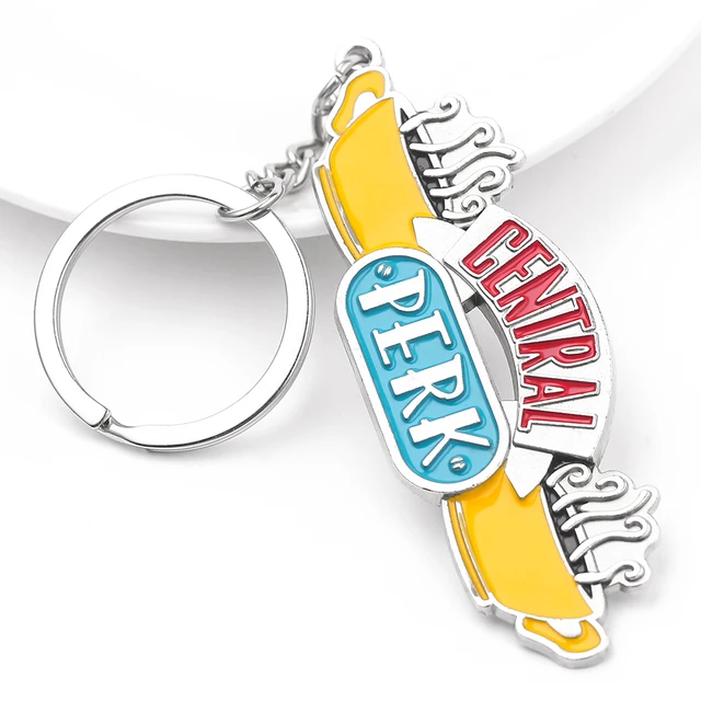 Porte-clés de la série télévisée américaine Friends, Central Perk, café, clé  pendentif, porte-clés de voiture, bijoux cadeaux, JOFor Best Friend -  AliExpress