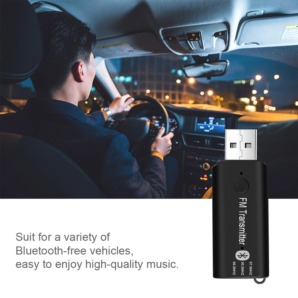 FM-трансмиттер автомобильный с USB-портом и поддержкой Bluetooth 3 5 мм | Автомобили