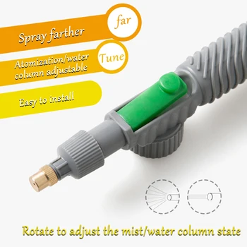 

High Pressure Air Pump Adjustable Cola Portable Mini Bottles Gun Spray Head Nozzle Multifunction