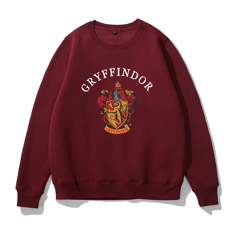 Gryffindor Толстовка с капюшоном Ravenclaw, толстовка для косплея Гриффиндора, джемпер Гермионы Слизерин, форменная толстовка, костюм, джемпер, шарф - Цвет: Gryffindor