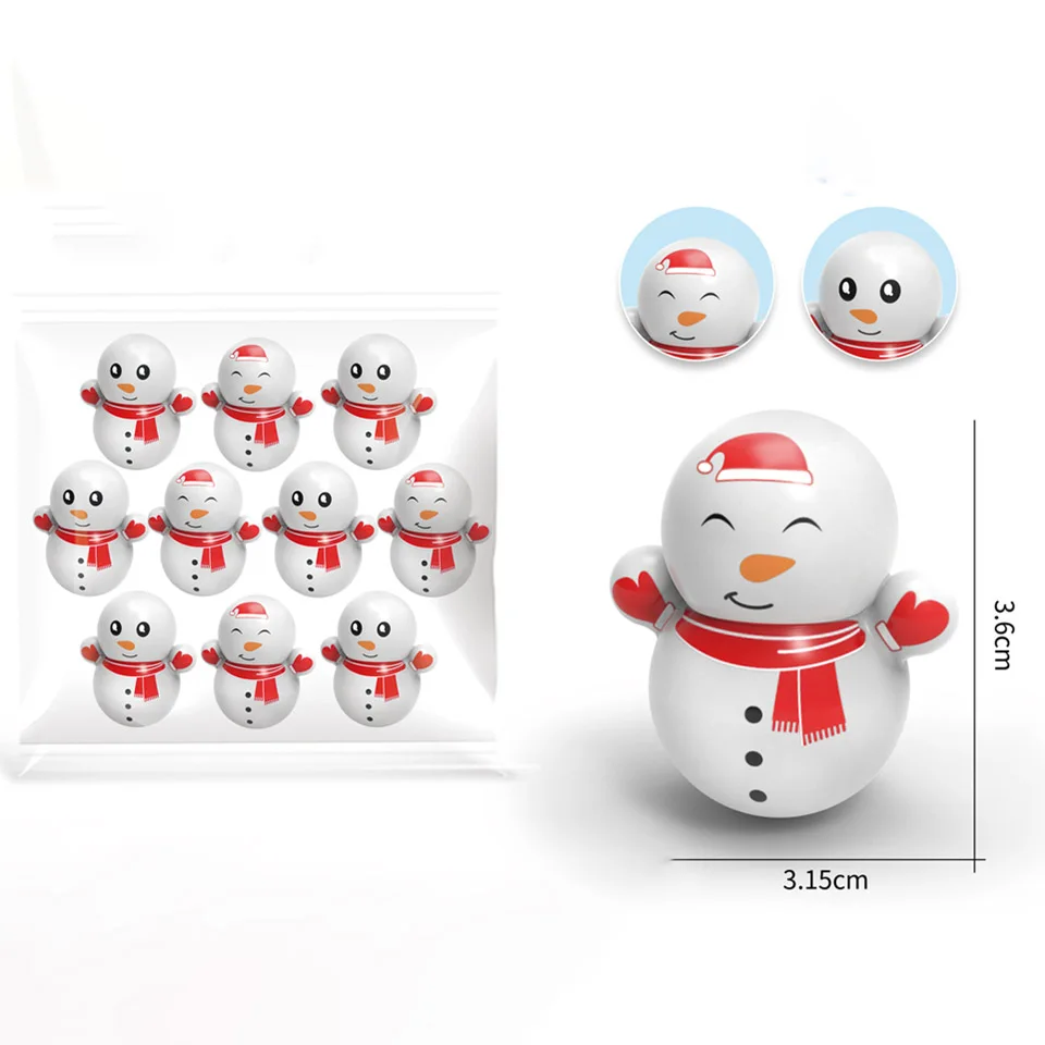 Кукла с круглым дном развивающий снеговик стакан Roly-poly маленькие детские