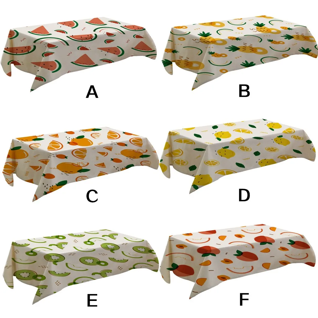 OUNEED Tablecloth Disposable Fruit Waterproof Pattern Rectangular Tea Table Cover Thick Dining Home Decor Table Cloth Cover#45