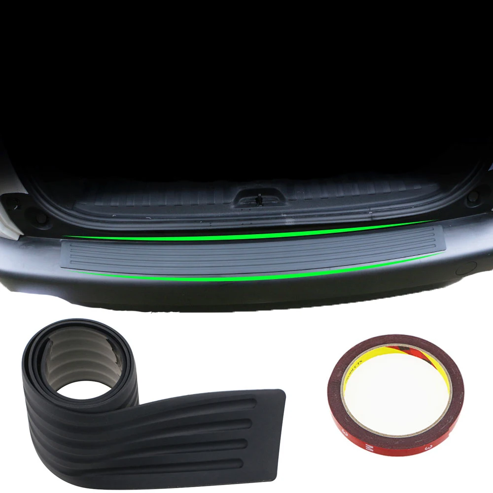 

Rubber Rear Guard Bumper Protect Trim Cover Sill Mat Pad Car Styling for Mercedes-Benz Benz W211 W221 W220 W163 W164 W203 W204