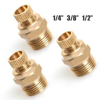 

1pc 1/2" 3/8" 1/4" Metal Air Compressor Water Drain Valve Brass Sewage Noise Reduction Male Thread Air Compressor Replacement