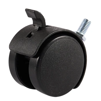 

New Furniture Swivel Locking Caster 8mm Screw Stem 2-inch Dia Wheel Black
