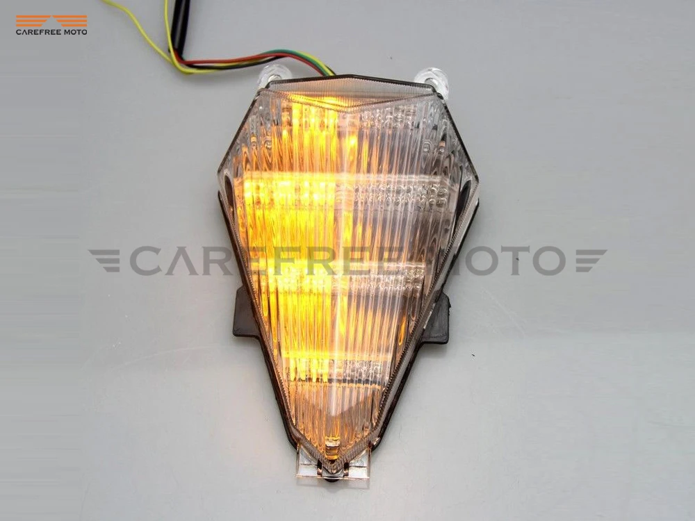 Clear waase для Yamaha YZF R6 2006 2007 задний светильник стоп Сигналы поворота Встроенный светодиодный светильник