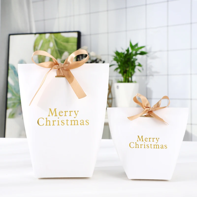 Рождественский Подарочный Пакет комбинированный набор крафт-бумажный пакет подарочные коробки для конфет Рождественский номер Наклейка бумажный тег подарочные упаковочные сумки Новогодние товары